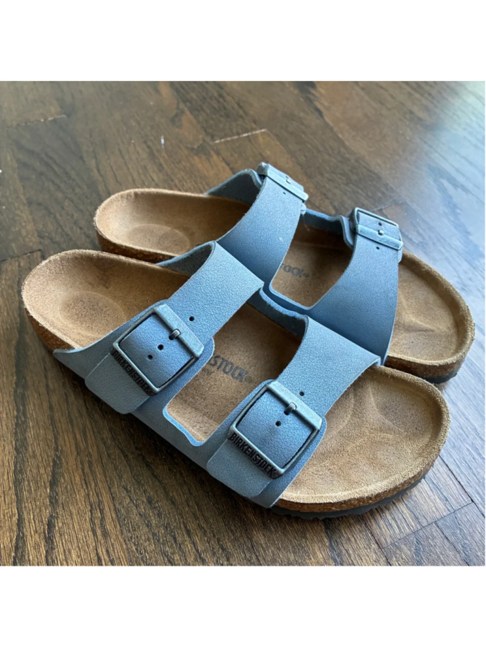 BIRKENSTOCK Arizona Blue 34 Adjustable Double Strap Slide Sandals US 3 - 3.5